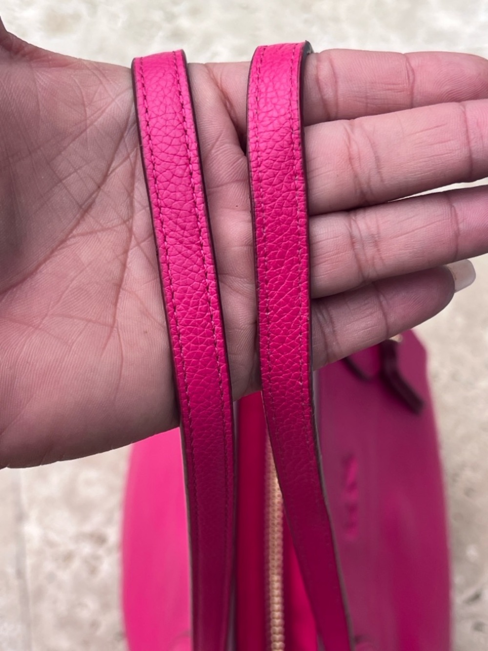 RARE COACH “Pink Ruby” Tatum Shoulder Tote - Picture 5 of 15
